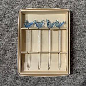 Butterfly Drink Glass Picks Set - Pottery Barn